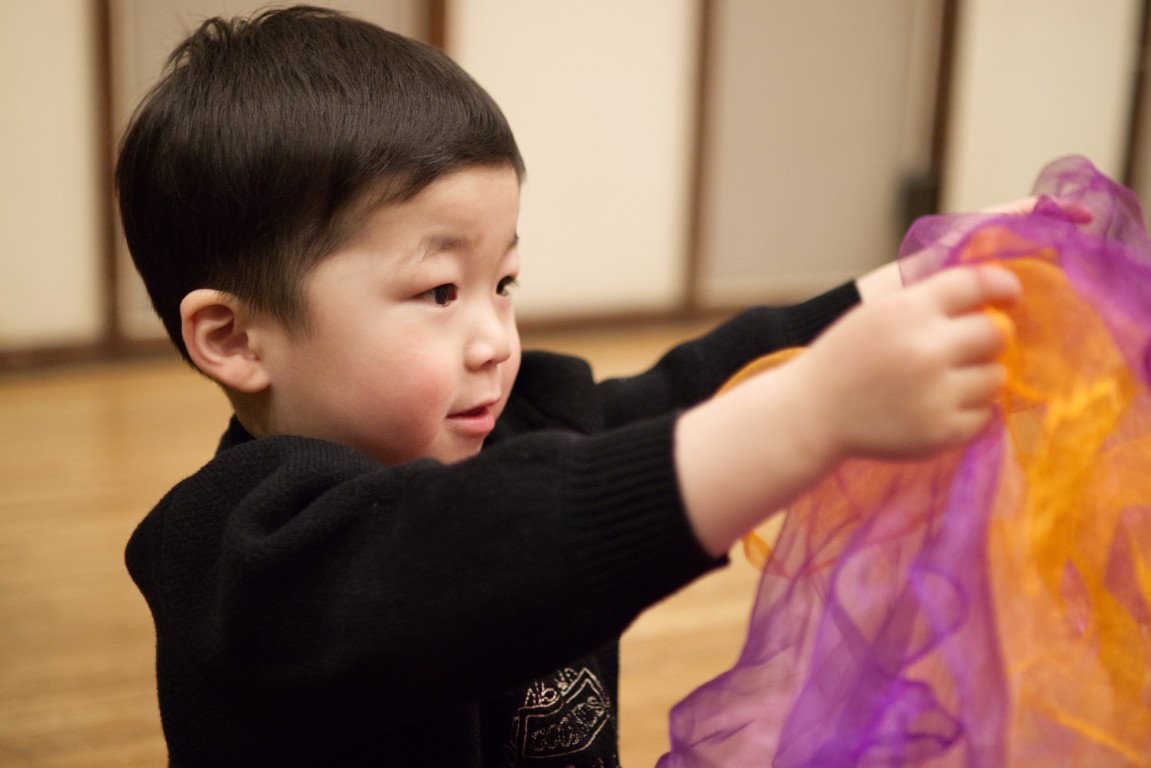 リトミックレッスンの様子